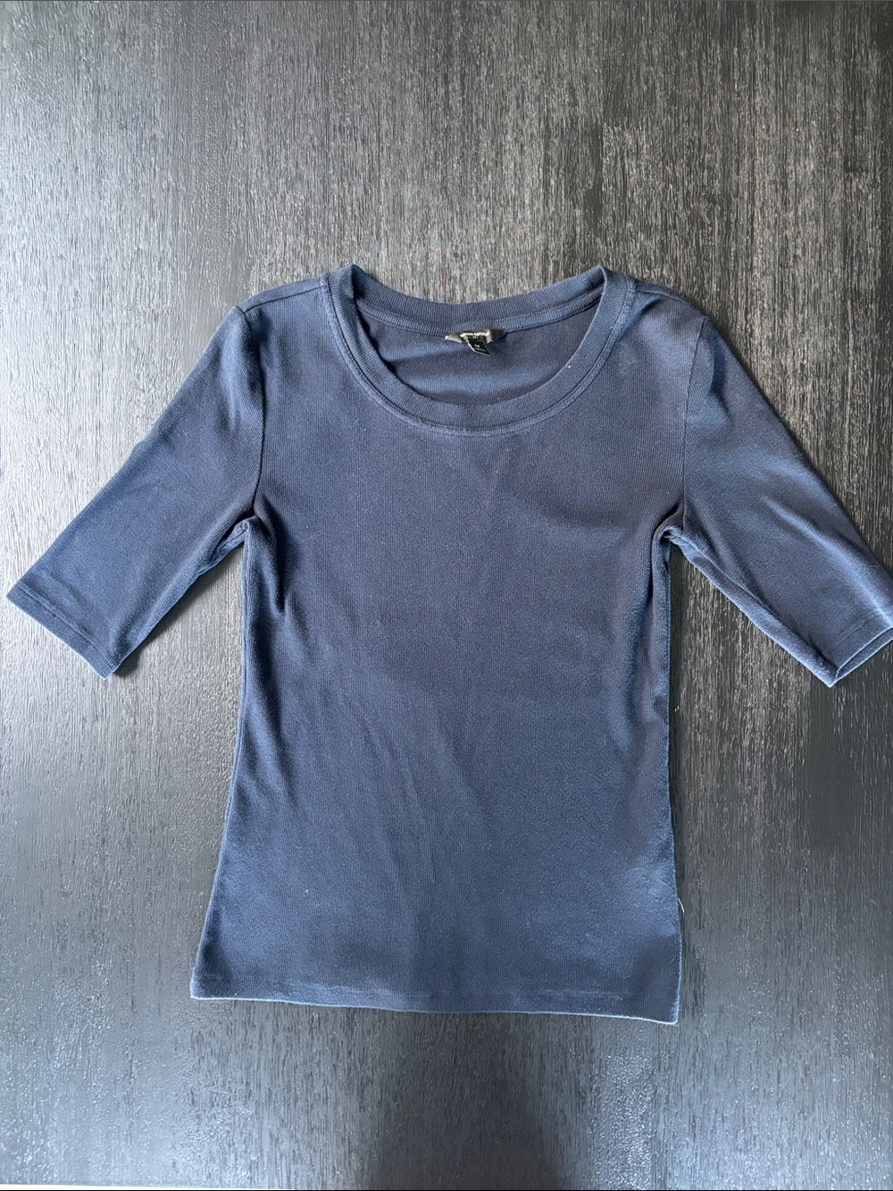 Banana Republic Navy Scoop Neck Short Sleeve Top
